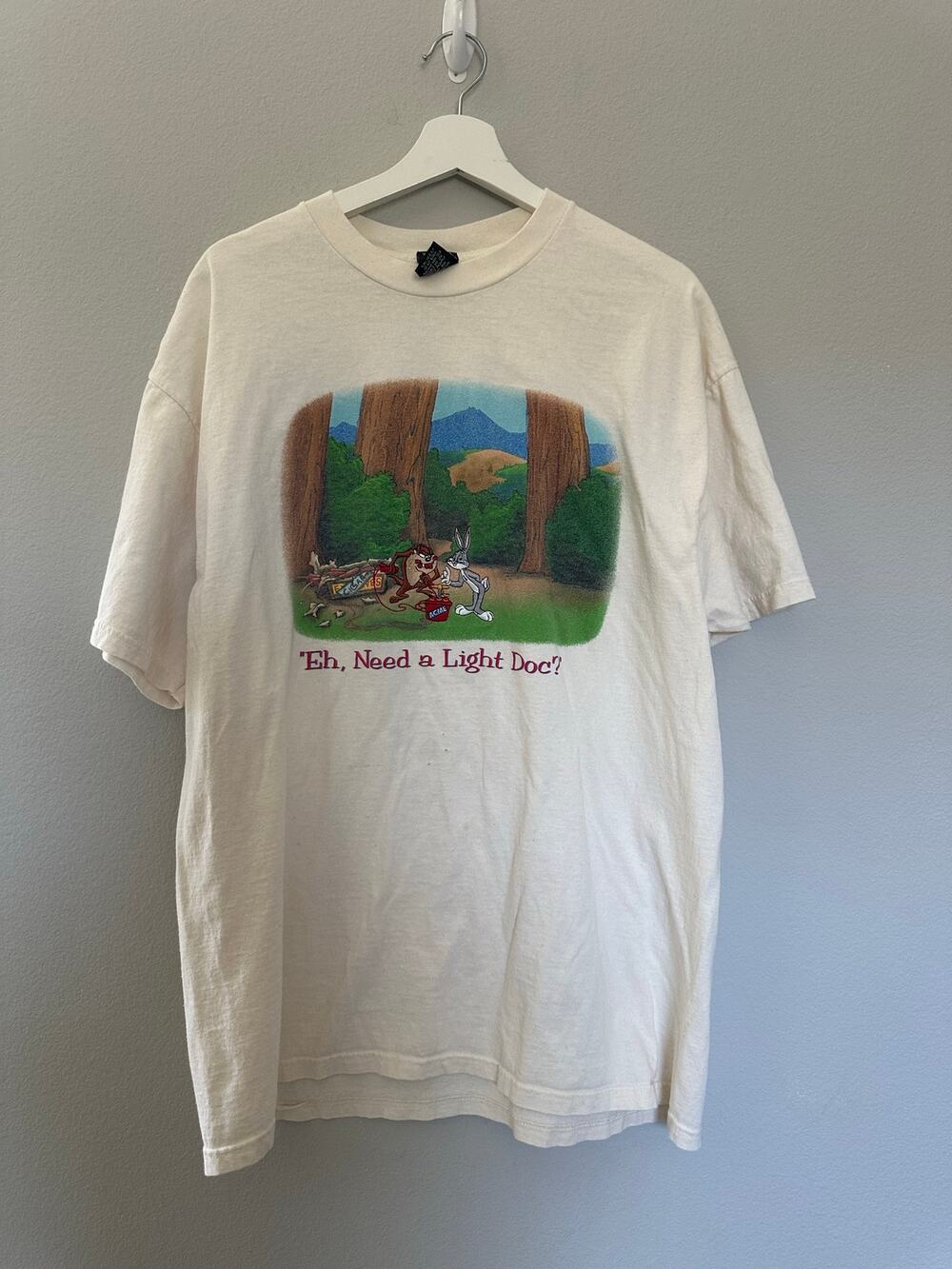 Vintage 90s Taz and Bugs Bunny Shirt size XL